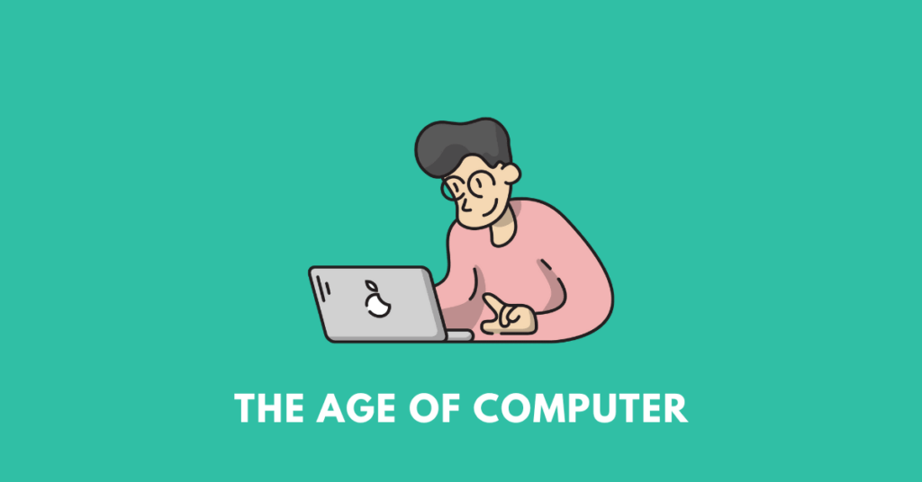 a man using computer, illustrating the chapter The age of computer