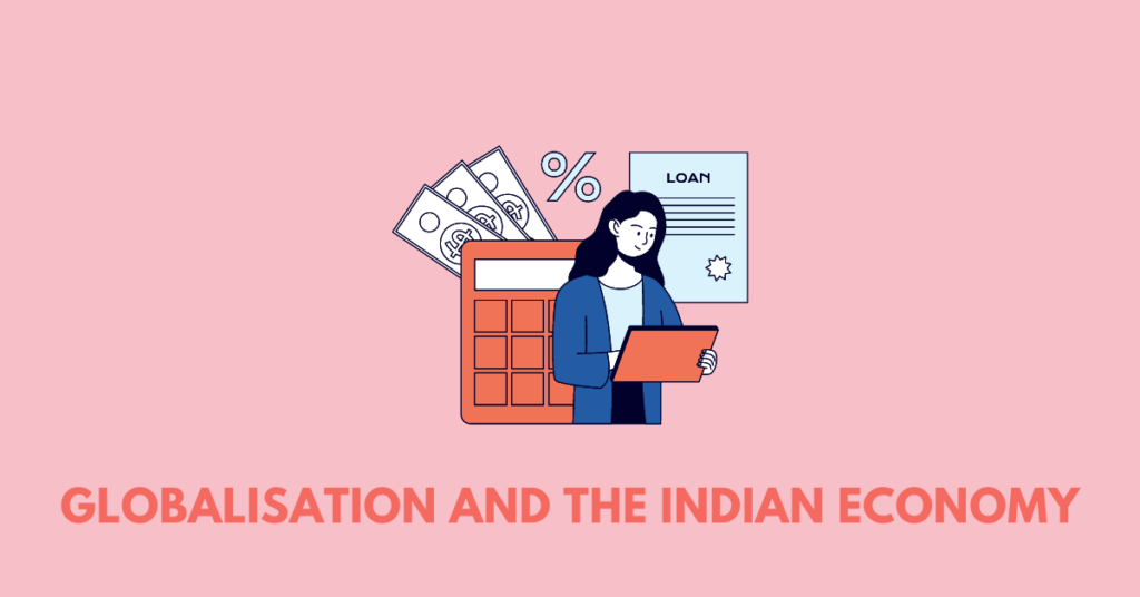 a woman counting her money, illustrating the chapter Globalisation and the Indian Economy