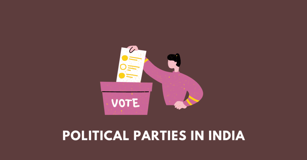 a person voting, illustrating seba class 9 political science chapter 1 Political Parties in India