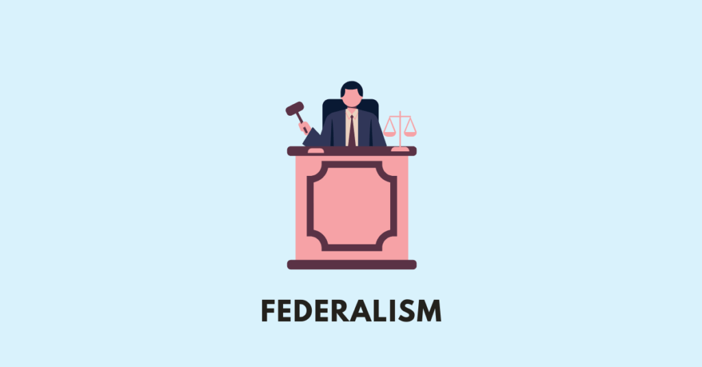 a judge, illustrating the chapter federalism
