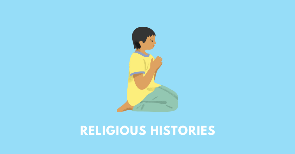 a boy praying, illustrating the chapter Religious Histories- The Bhakti-Sufi Tradition