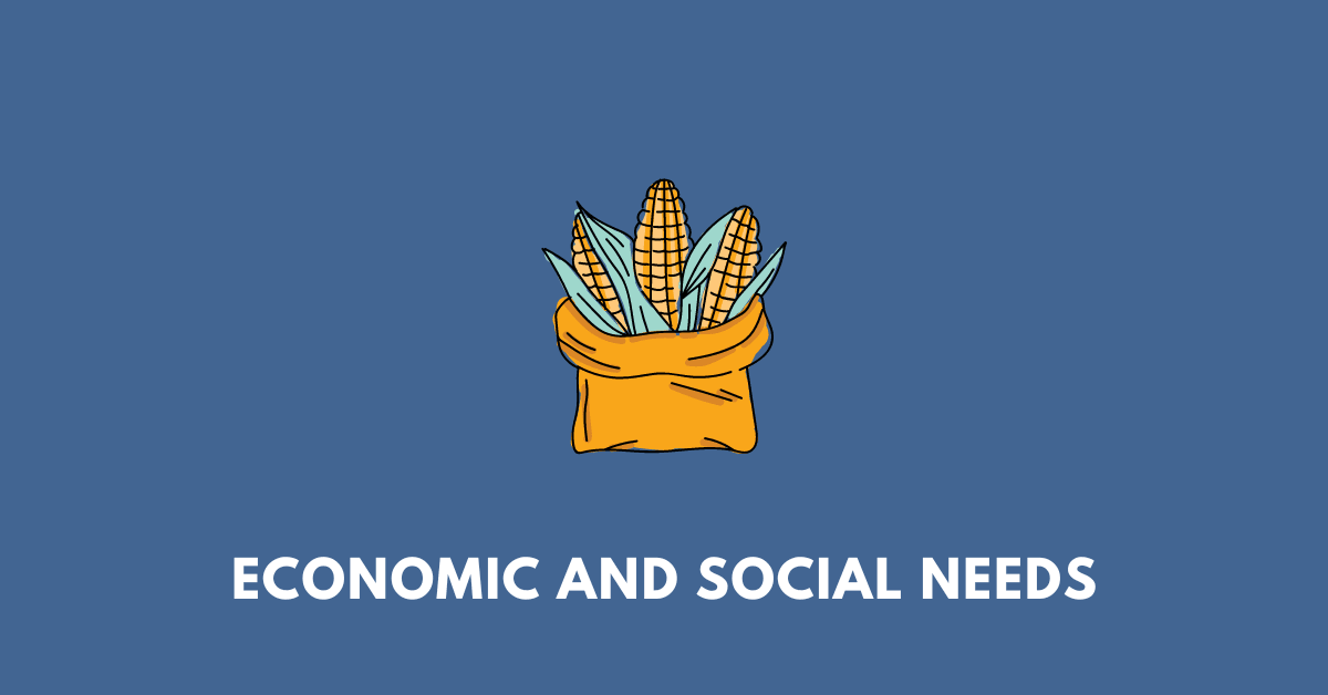 Economic and Social Needs and Major Sectors of Development