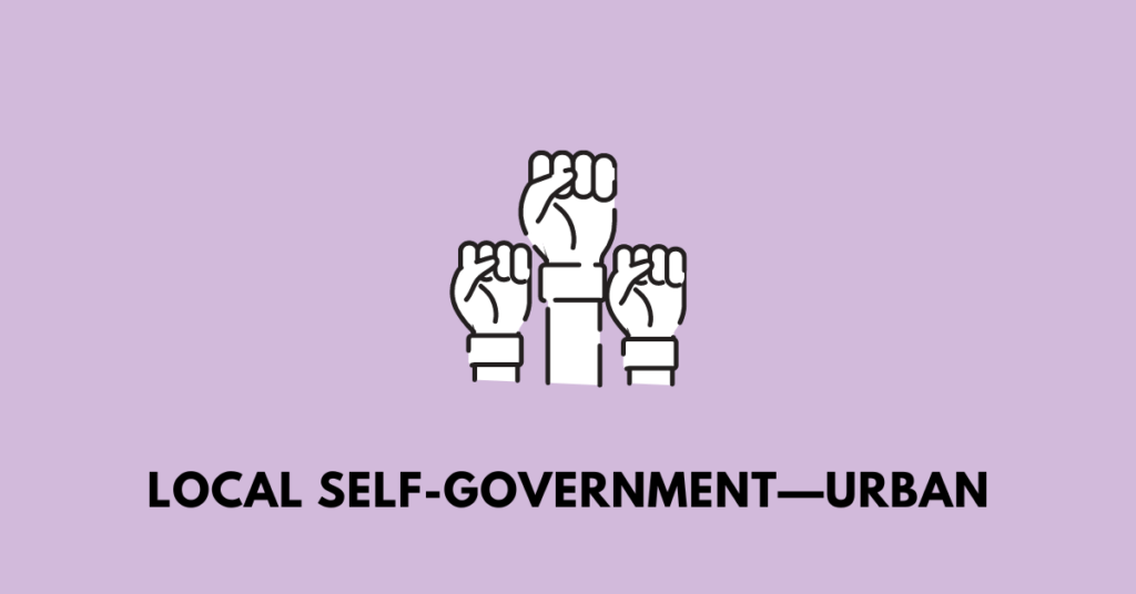 Local Self-Government—Urban